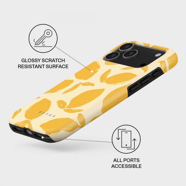 Burga iPhone 17 Pro Max Deksel Tough MagSafe Lemon Tart