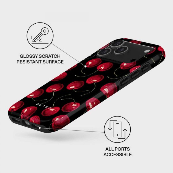 Burga iPhone 17 Pro Deksel Tough MagSafe Cherrybomb