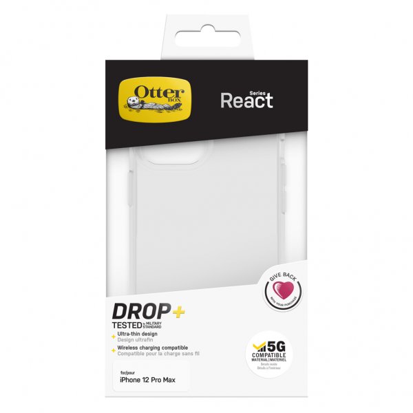 Otterbox iPhone 12 Pro Max Deksel React Transparent