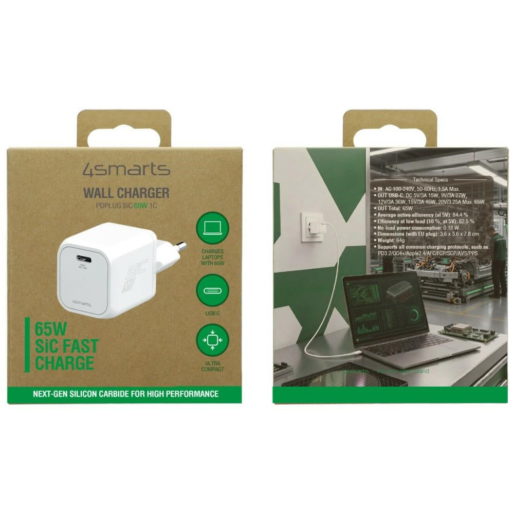 4smarts Väggladdare PDPlug SiC 65W 1xUSB-C