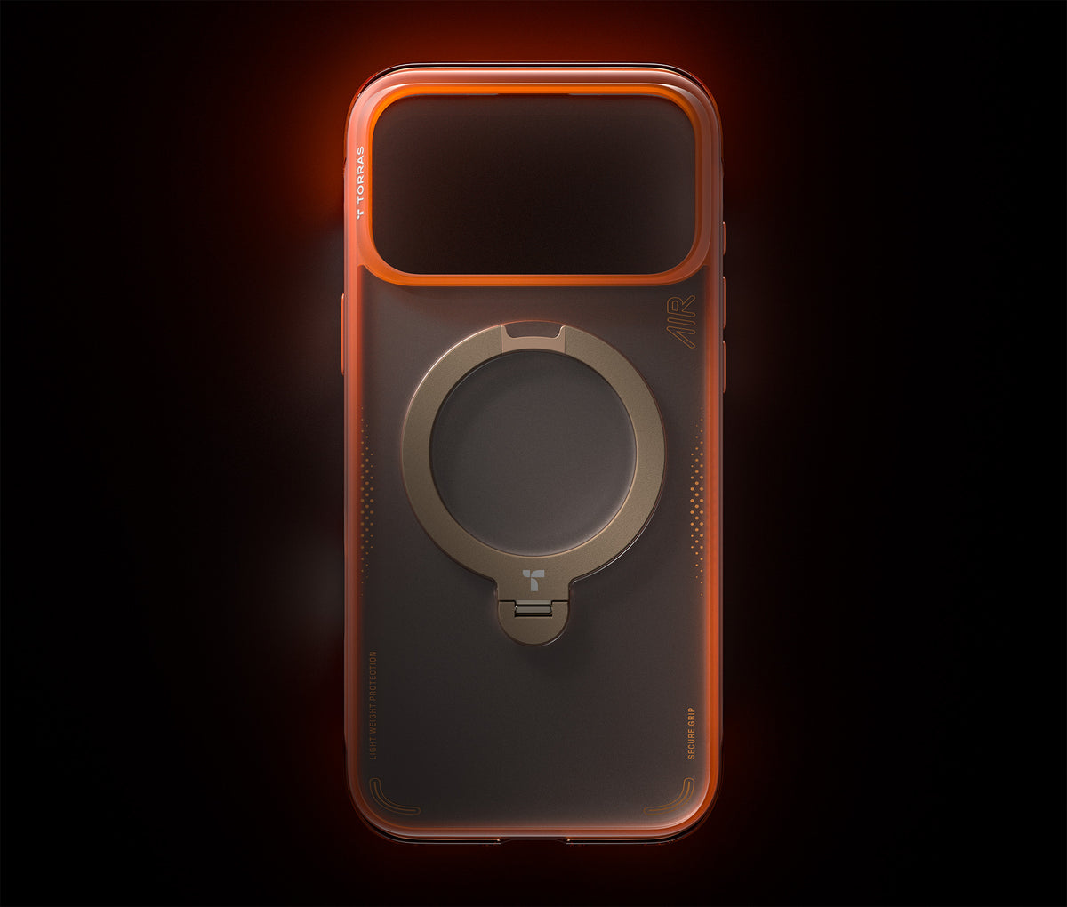 Torras iPhone 17 Pro Deksel Ostand Q3 Air Energy Oransje