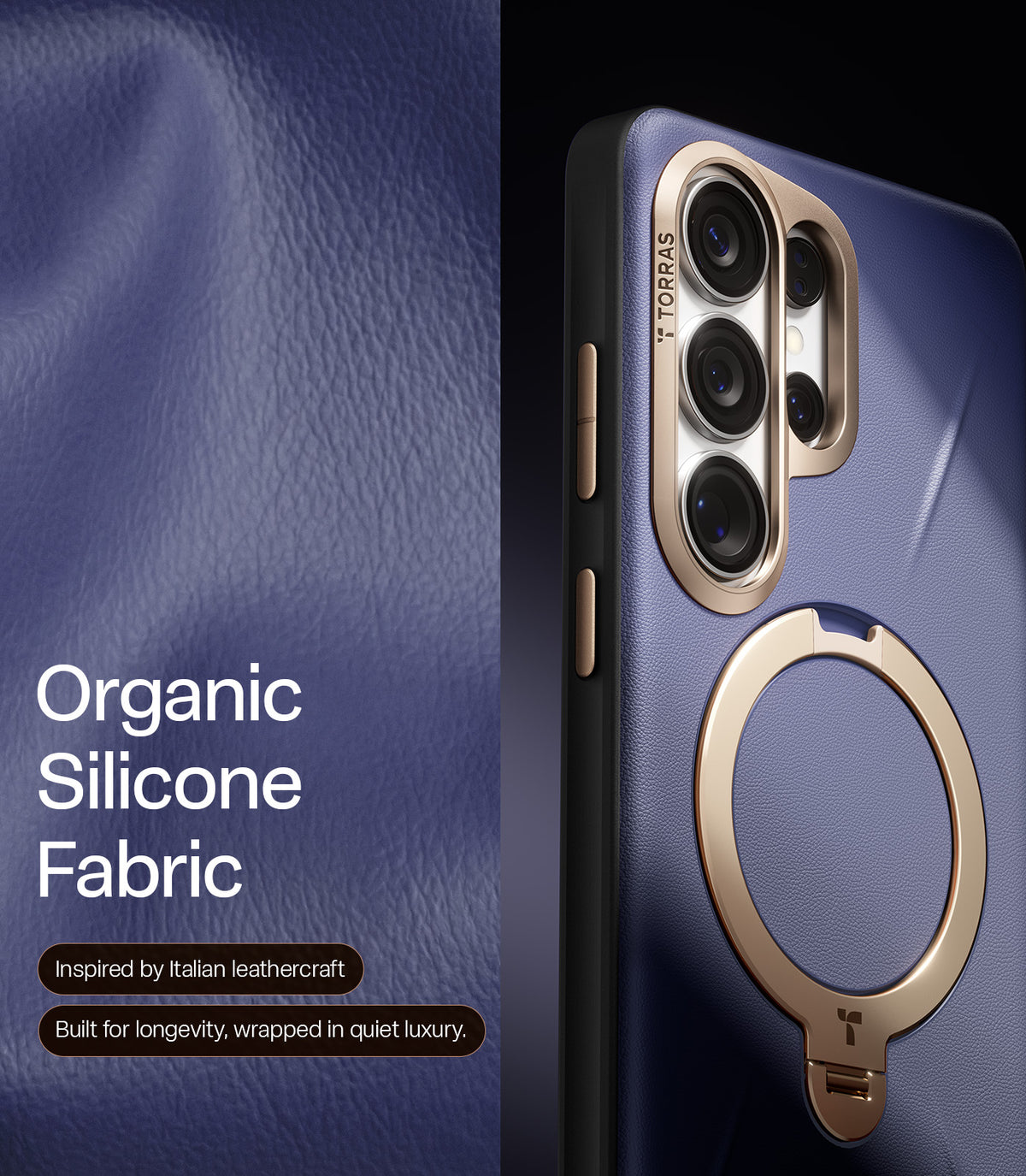 Torras Samsung Galaxy S26 Ultra Deksel Ostand Q3 Vegskin Dark Purple