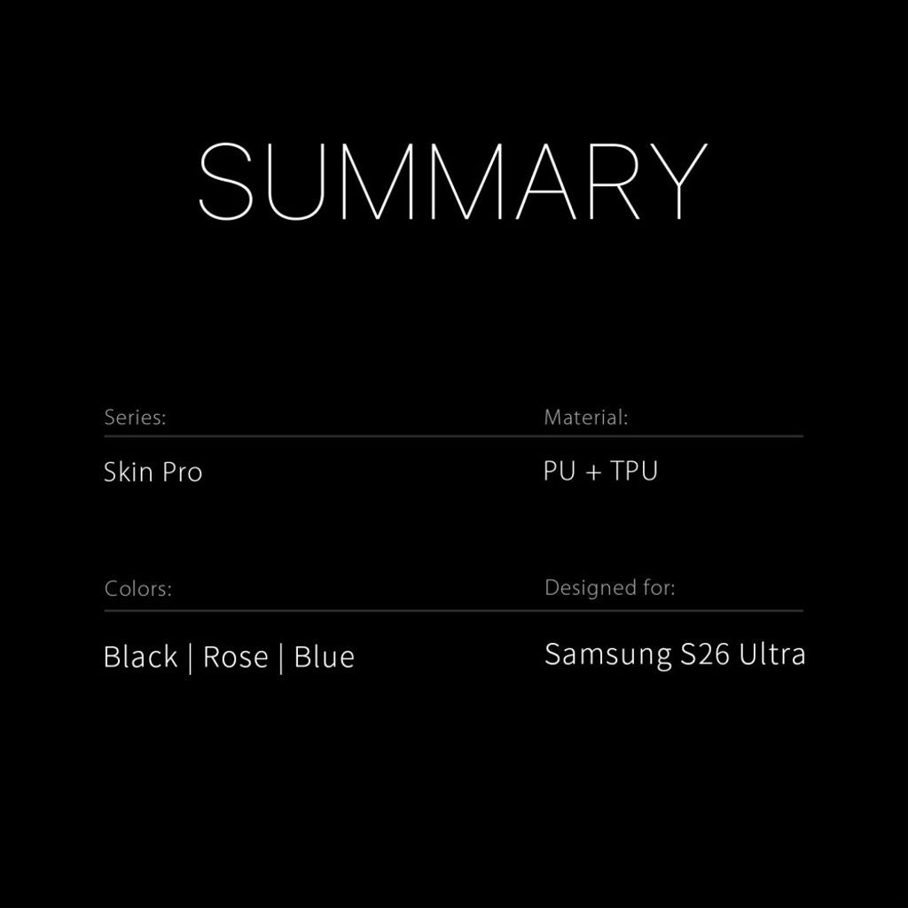 Dux Ducis Samsung Galaxy S26 Ultra Etui Skin Pro Series Blå