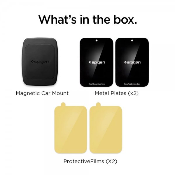 Spigen Kuel H12 Magnetisk Mobilholder til bil Luftventilmontering Svart