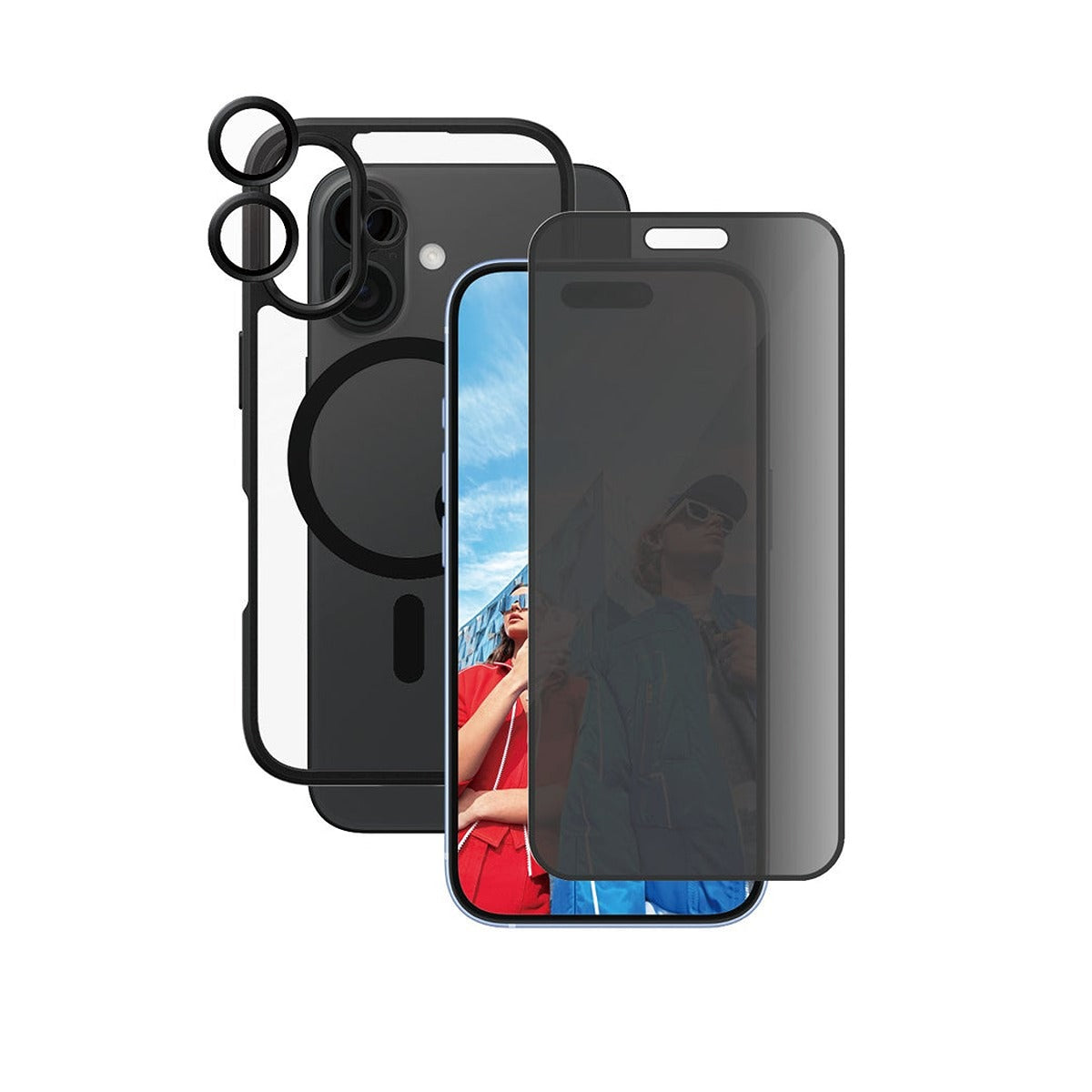PanzerGlass iPhone 16 3-in-1 Protection Privacy Bundle