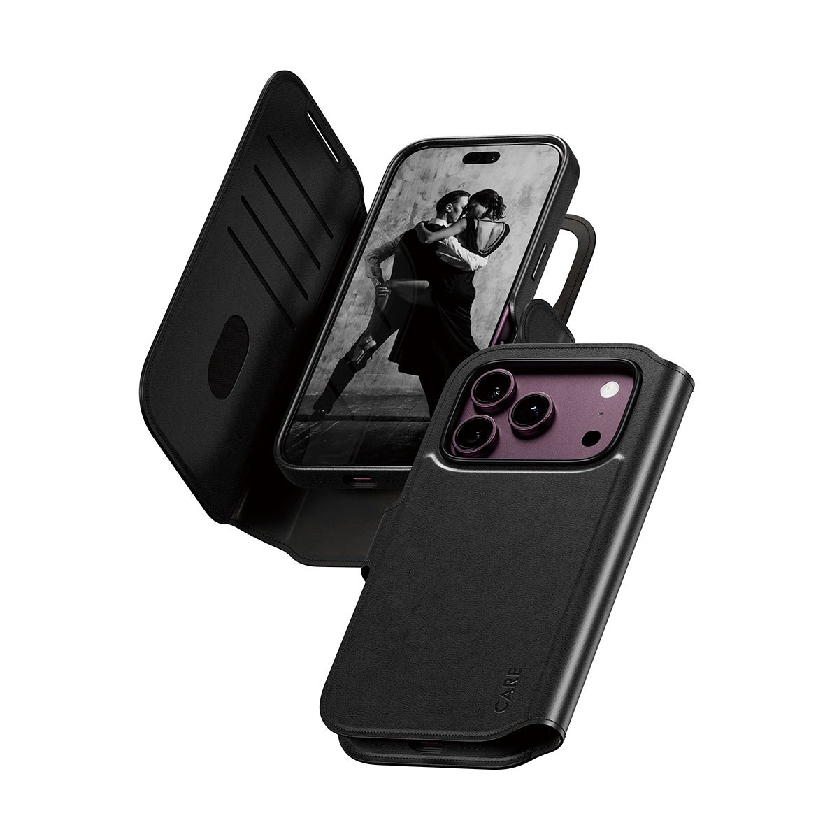 CARE by PanzerGlass iPhone 17 Pro/iPhone 18 Pro Etui Tango Wallet MagSafe Svart