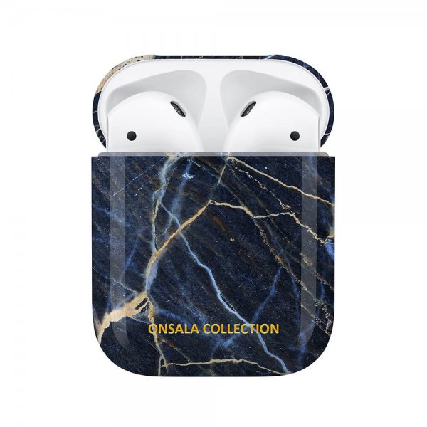 Onsala AirPods 1/2 Deksel Fashion Edition Black Galaxy Marble
