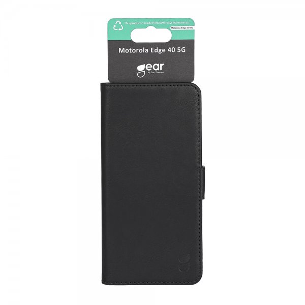 Gear Motorola Edge 40 Etui 3 Kortlomme Svart