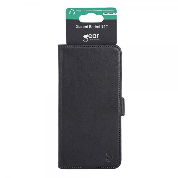 Gear Xiaomi Redmi 12C Etui 3 Kortlomme Svart