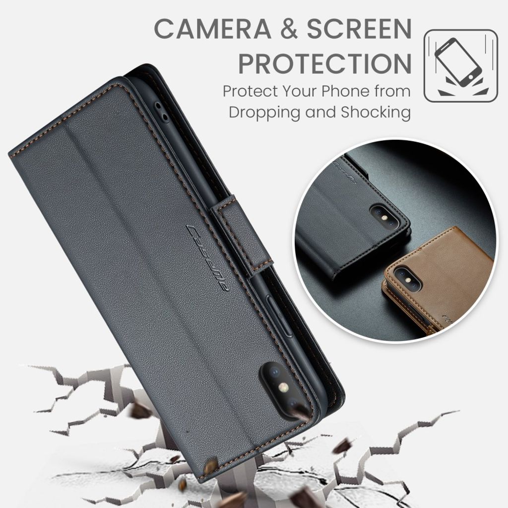 CaseMe iPhone Xs Max Etui 023 Series Svart