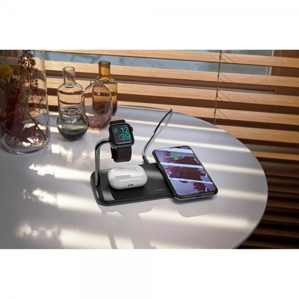 Zens Dual+Watch Aluminium Trådløs Charger Svart