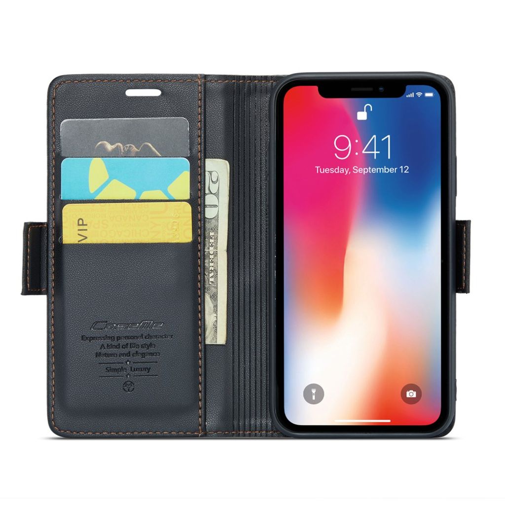 CaseMe iPhone Xs Max Etui 023 Series Svart