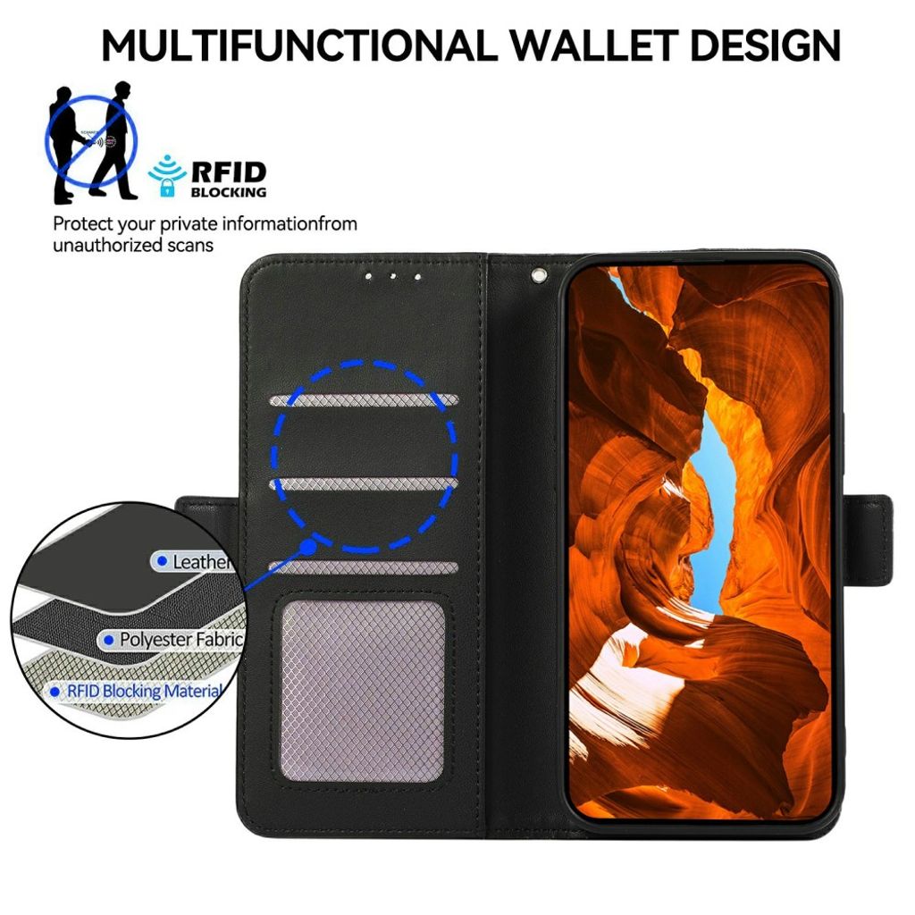 ABEEL Google Pixel 11/Pixel 11 Pro Etui RFID-beskyttelse Svart