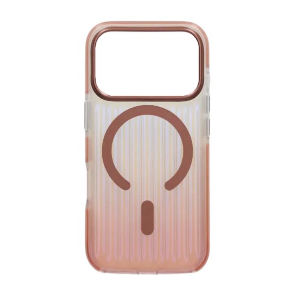 iPhone 17 Pro Deksel Korrugerte MagSafe Rosegull
