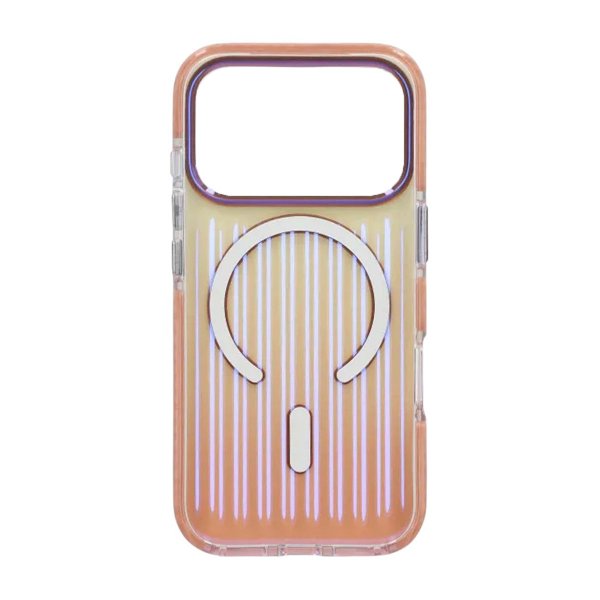 iPhone 17 Pro Max Deksel Korrugerte MagSafe Rosegull