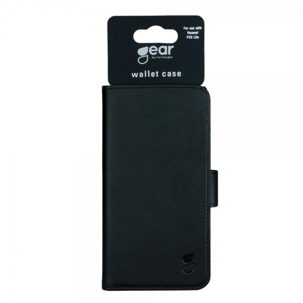 Gear Huawei P20 Lite Etui 3 Kortlomme Svart