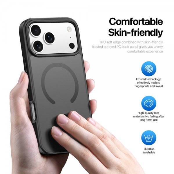 Dux Ducis iPhone 17 Pro Deksel Yind Series MagSafe Svart