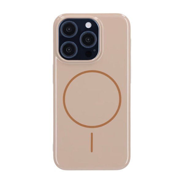 iPhone 15 Pro Deksel TPU MagSafe Glatt Gull