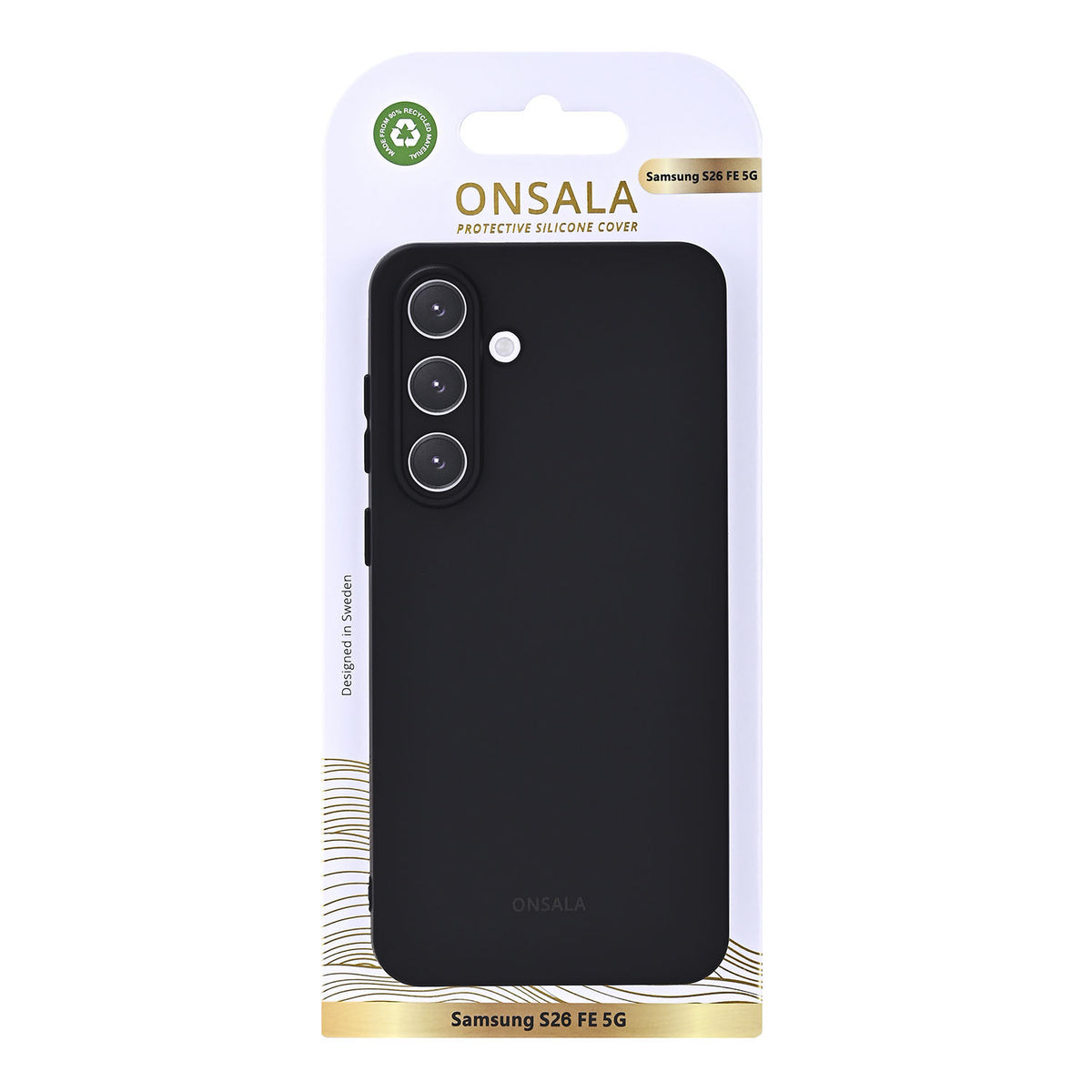 Onsala Samsung Galaxy S26 FE Deksel Silikon-følelse Svart