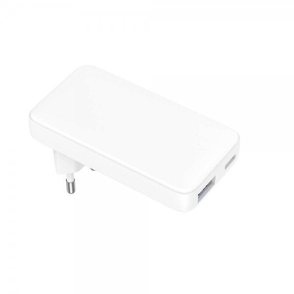 Gear Lader Flat PD/PPS Travel Charger 36W + QC 18W Hvit