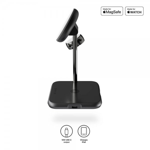 Zens 4-in-1 MagSafe + Watch Trådløs Charging Station Svart