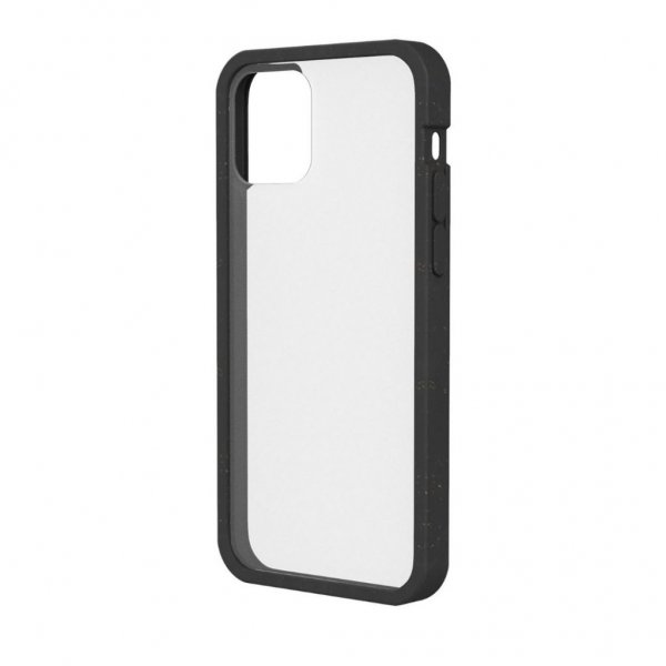 Pela iPhone 12/iPhone 12 Pro Deksel Eco Friendly Clear Svart