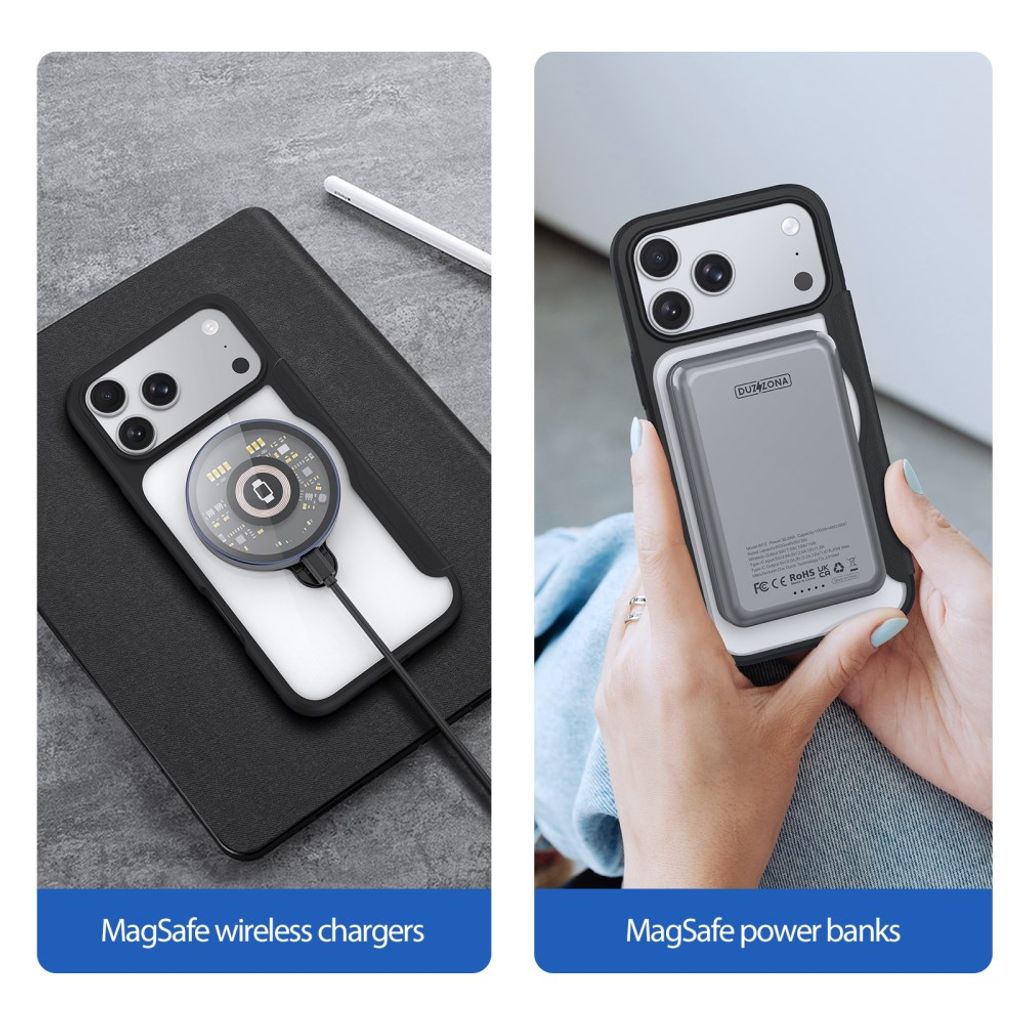 Dux Ducis iPhone 17 Pro Max/18 Pro Max Etui Skin X Pro Series Kickstand MagSafe Svart