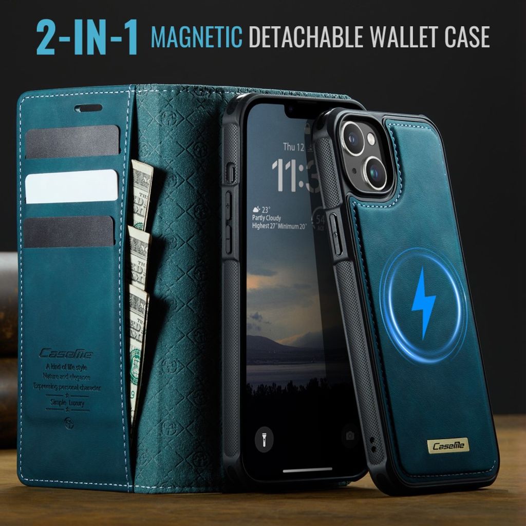 CaseMe iPhone 14 Plus/iPhone 15 Plus Etui C49 Series Grønn