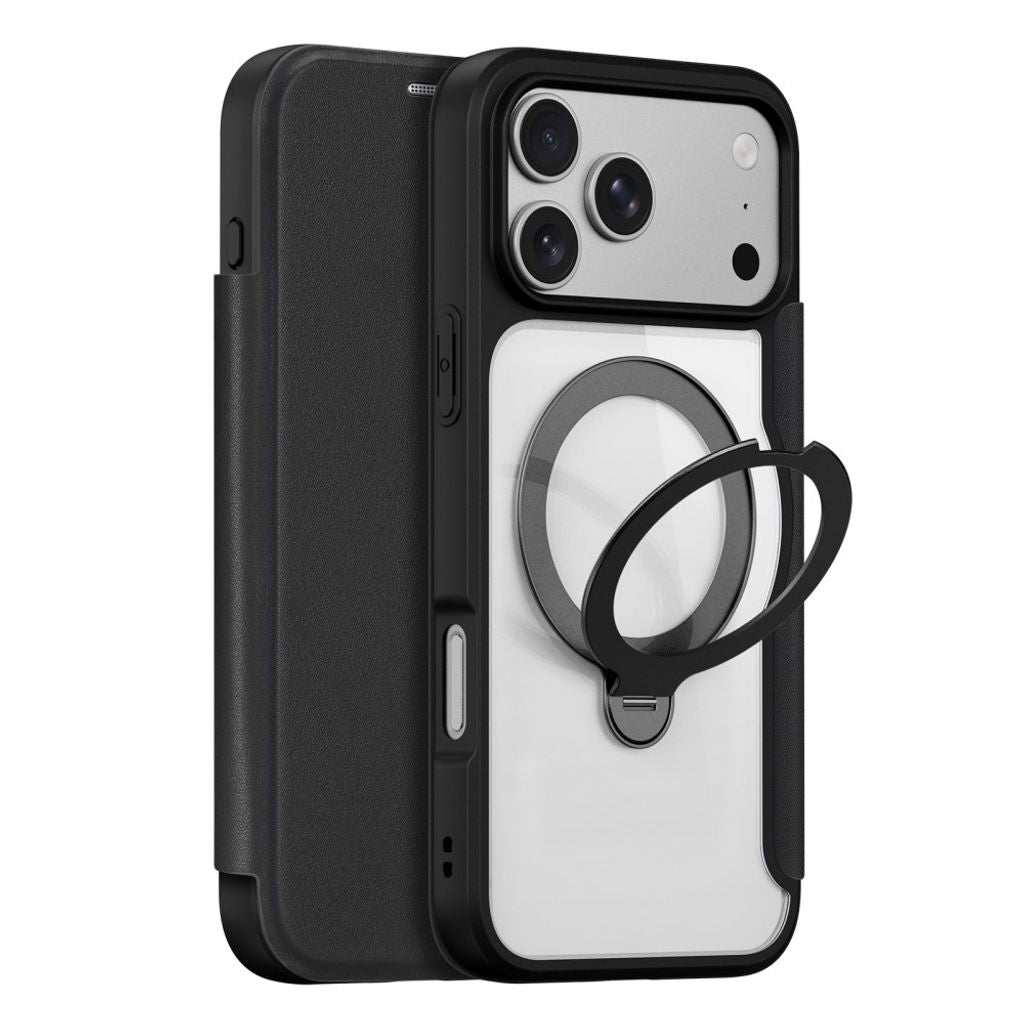Dux Ducis iPhone 17 Pro Max/18 Pro Max Etui Skin X Pro Series Kickstand MagSafe Svart