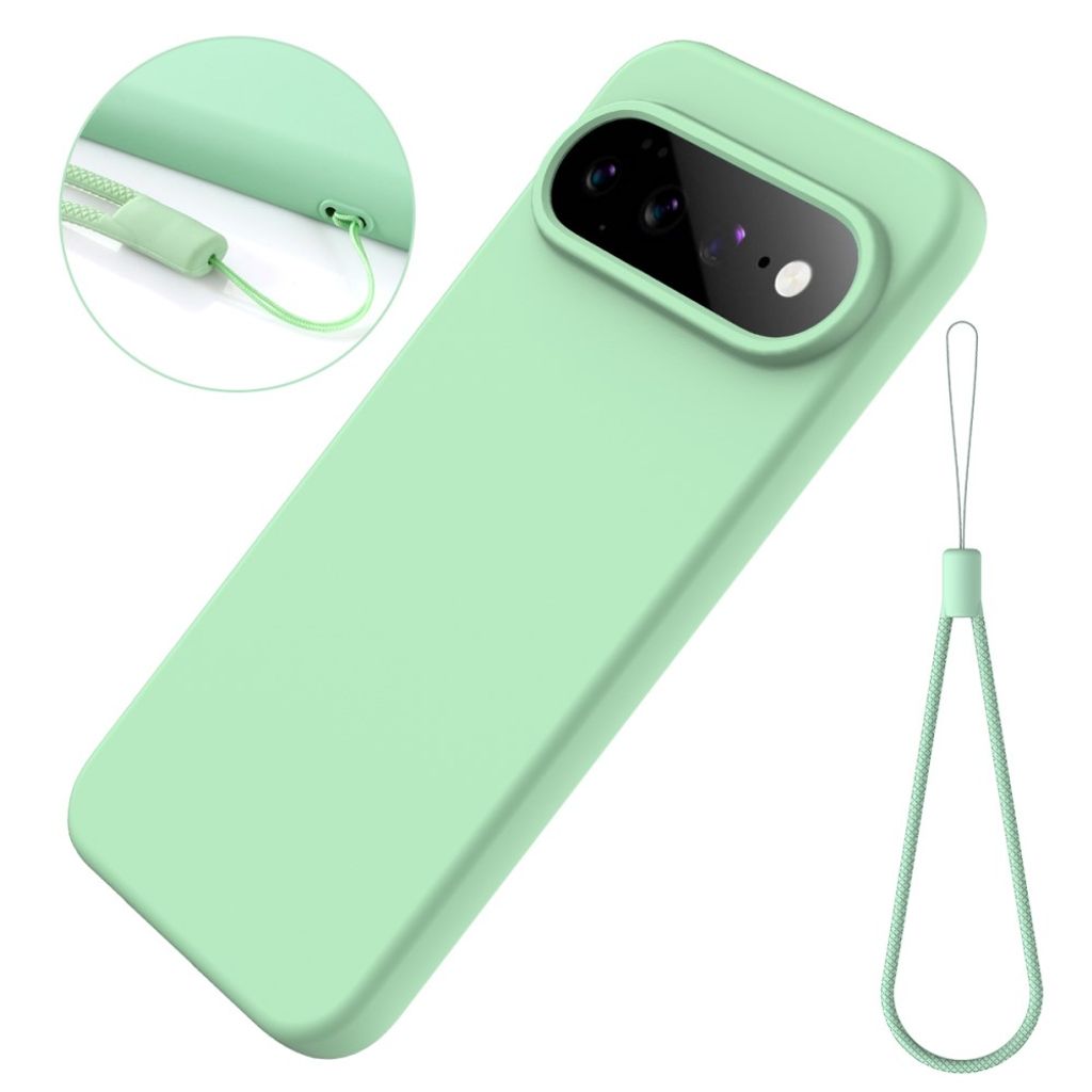 Google Pixel 11 Pro XL Deksel med Strap Silikon Grønn
