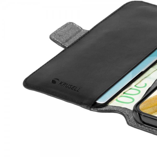 Krusell Samsung Galaxy S22 Etui Leather PhoneWallet Svart