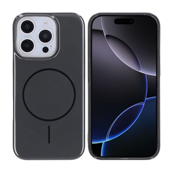 iPhone 16 Pro Deksel TPU MagSafe Glatt Svart