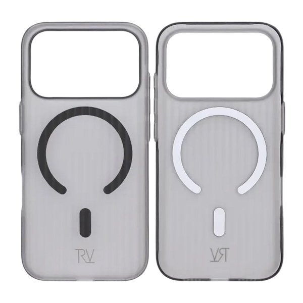 Rvelon iPhone 17 Pro Deksel Korrugerte MagSafe Svart