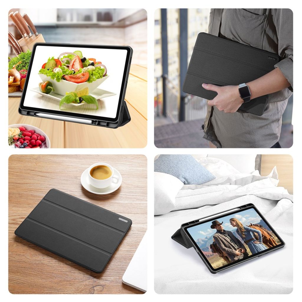 Dux Ducis Samsung Galaxy Tab S11 Etui DOMO Series Svart