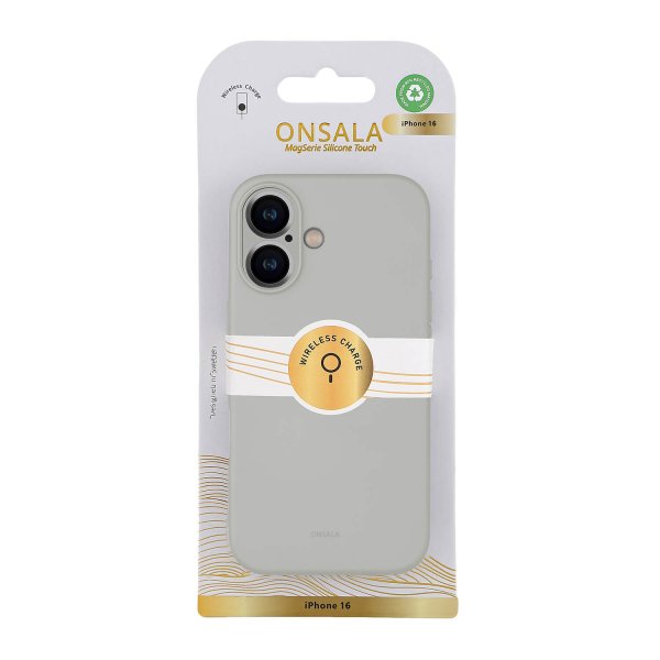 Onsala iPhone 16 Deksel Silicone Touch Concrete