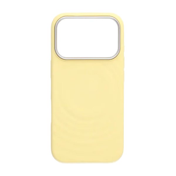 iPhone 17 Pro Max Deksel Silikon MagSafe Gul