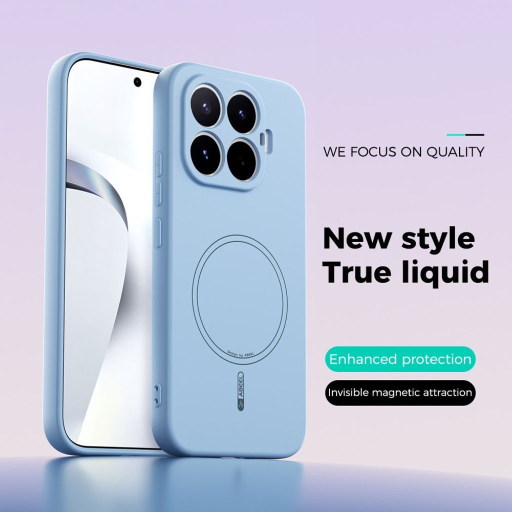 ABEEL Xiaomi 17T Deksel Silikon MagSafe Ljusblå