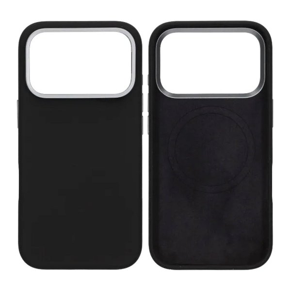 iPhone 17 Pro Max Deksel Silikon MagSafe Svart