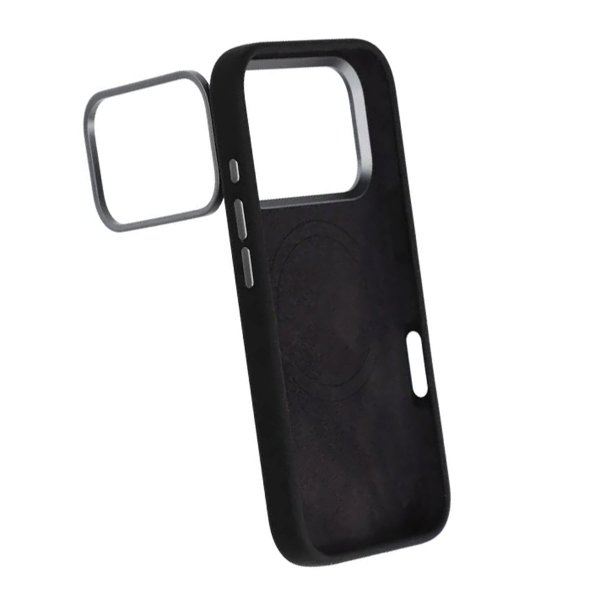 iPhone 17 Pro Max Deksel Silikon MagSafe Svart