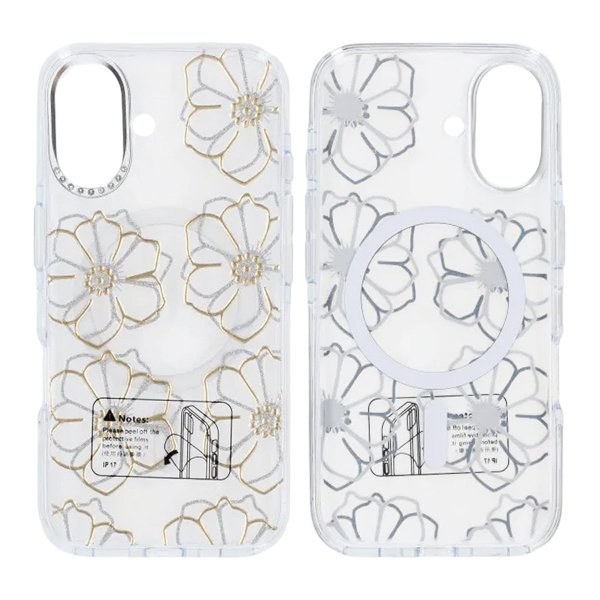 iPhone 17 Deksel Mønster MagSafe Blomster