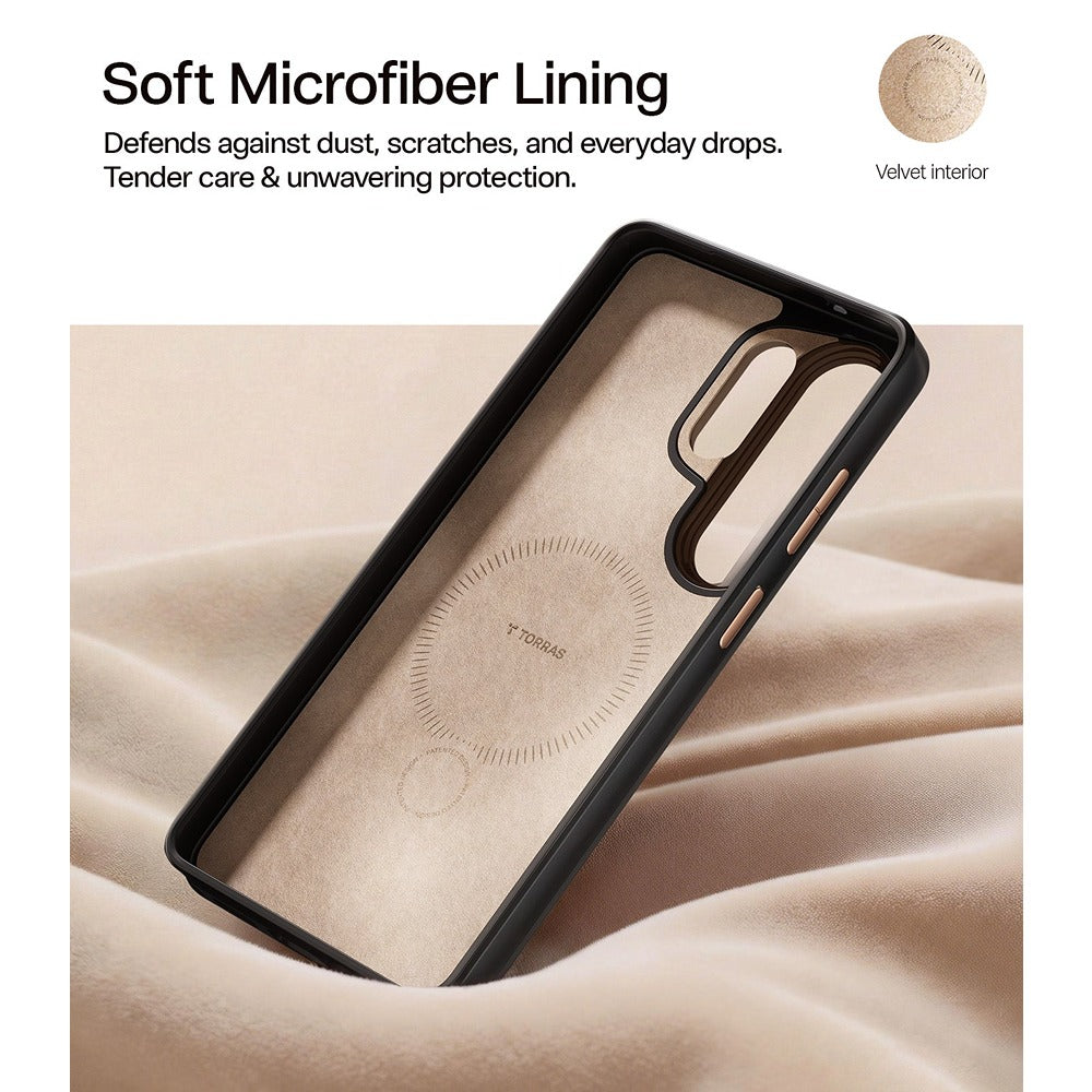 Torras Samsung Galaxy S26 Ultra Deksel Ostand Q3 Vegskin Amber Brown