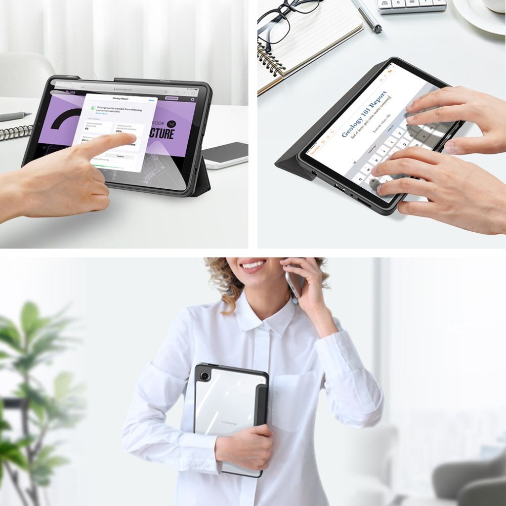 Dux Ducis Samsung Galaxy Tab A9/Galaxy Tab A11 Etui TOBY Series Svart