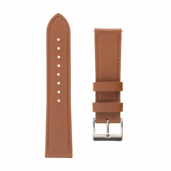 Fixed Samsung Galaxy Watch 22mm Armbånd Leather Strap Brun