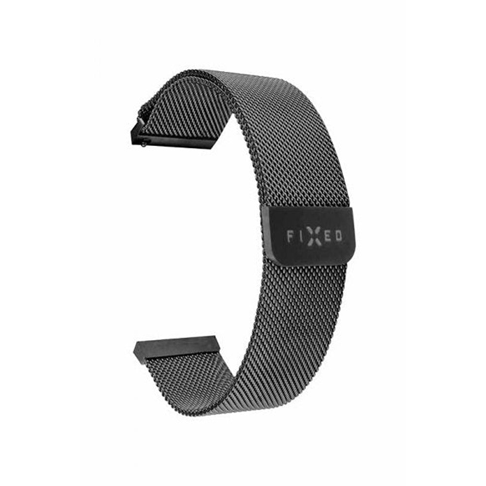 Fixed Samsung Galaxy Watch 22mm Armbånd Mesh Strap Svart