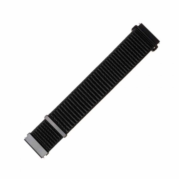 Fixed Samsung Galaxy Watch 22mm Armbånd Nylon Strap Svart