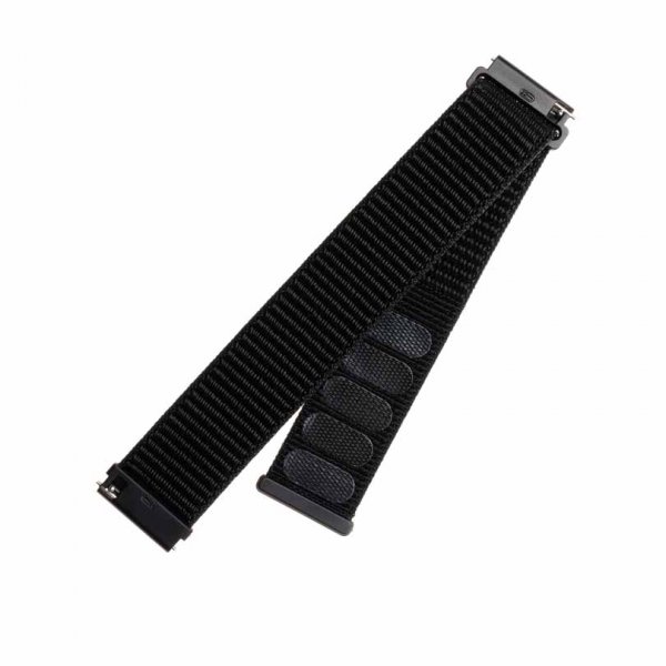 Fixed Samsung Galaxy Watch 22mm Armbånd Nylon Strap Svart