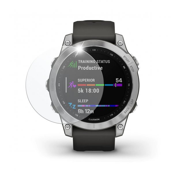 Fixed Garmin Fenix 7/Epix 2 Skjermbeskytter Herdet Beskyttelsesglass 9H 2-pakning