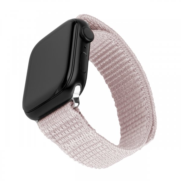 Fixed Apple Watch 38/40/41/42mm Armbånd Nylon Sporty Strap Rosa