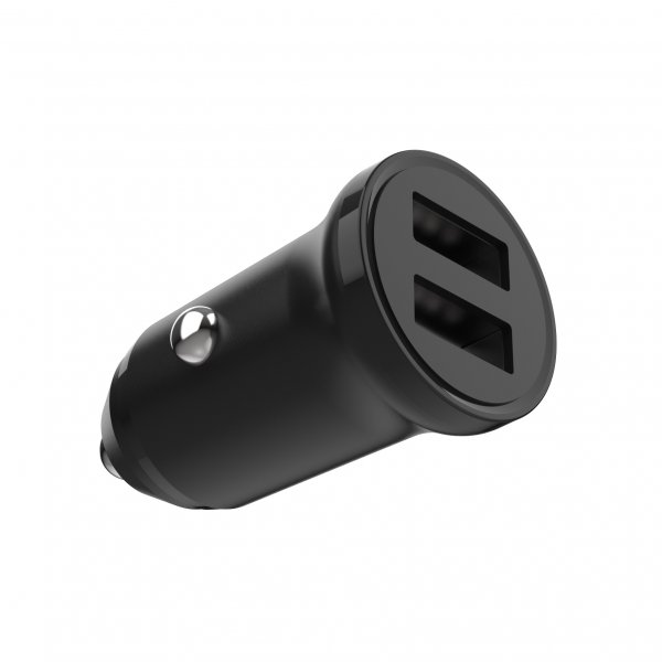 Fixed Mini Mobillader til bil med Lightning-kabel 1m 15W Svart
