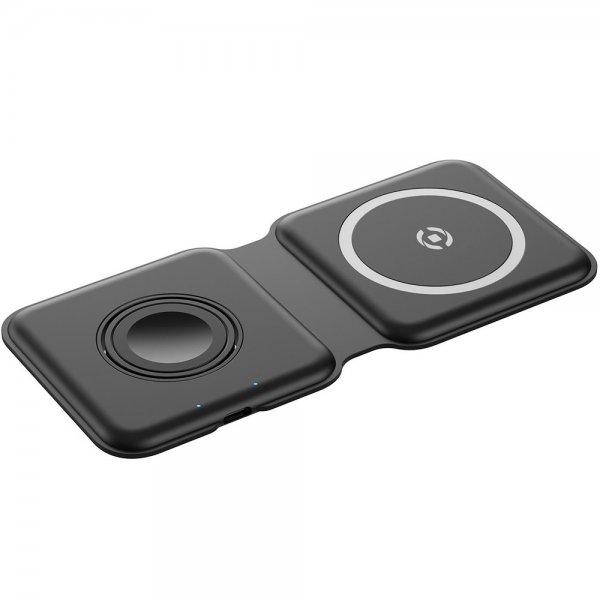 Celly Trådløs lader 2 in 1 Foldable Wireless Charger 15W MagSafe